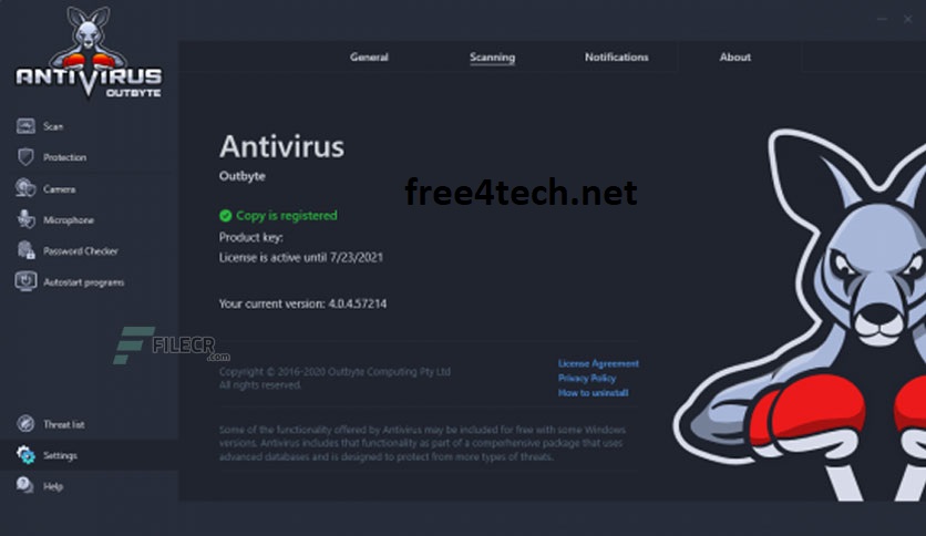 OutByte Antivirus 4.0.8 Crack With Serial Key Free Download 2022
